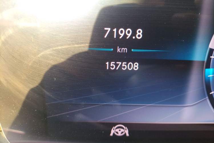 Used Mercedes-Benz E-Class 2017 E 320 L 4MATIC Odometer Close Up