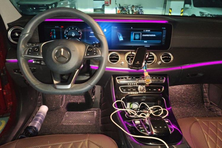 Used Mercedes-Benz E-Class 2017 E 300 L Sporty and Stylish Model Center Console