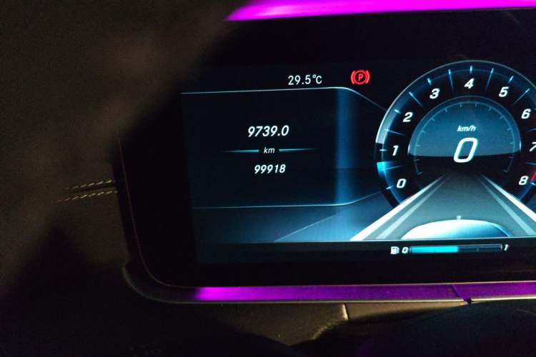 Used Mercedes-Benz E-Class 2017 E 300 L Sporty and Stylish Model Odometer Close Up