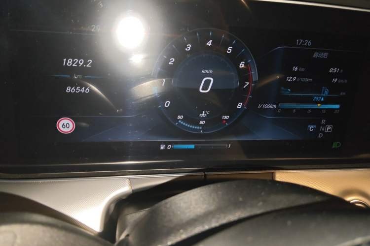 Used Mercedes-Benz E-Class 2017 E 200 Coupe Odometer Close Up