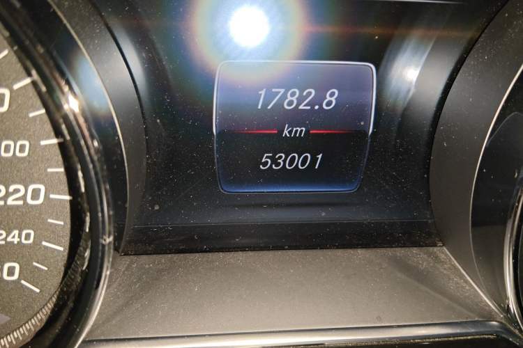 Used Mercedes-Benz E-Class 2017 E 200 Sport 4MATIC Odometer Close Up