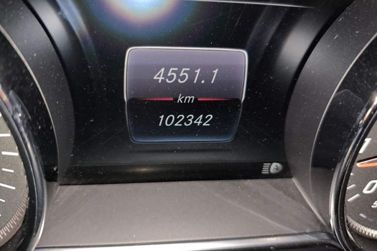 Used Mercedes-Benz E-Class 2017 E 300 Sport Edition Odometer Close Up