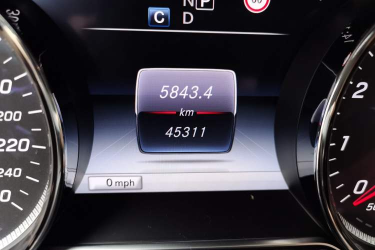 Used Mercedes-Benz E-Class 2017 Facelift E 200 Sport 4MATIC Odometer Close Up