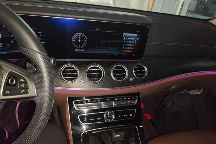 Used Mercedes-Benz E-Class 2017 E 300 L Sporty and Stylish Model Audio And AC Panel