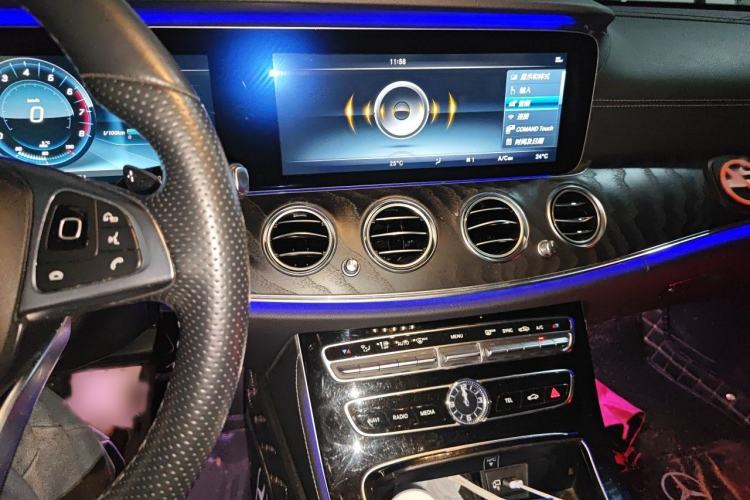 Used Mercedes-Benz E-Class 2017 E 300 L Sporty and Stylish Model Audio And AC Panel