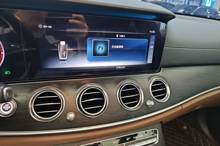 Used Mercedes-Benz E-Class 2017 E 300 L Sporty and Stylish Model Audio And AC Panel