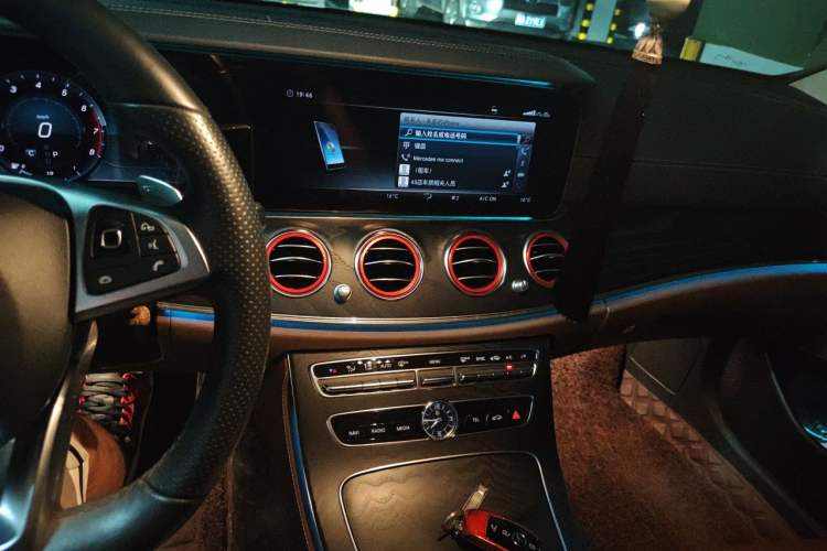Used Mercedes-Benz E-Class 2017 E 300 L Sporty and Stylish Model Audio And AC Panel