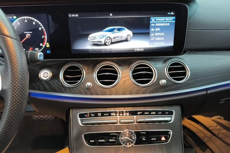 Used Mercedes-Benz E-Class 2017 E 300 L Sporty and Stylish Model Audio And AC Panel
