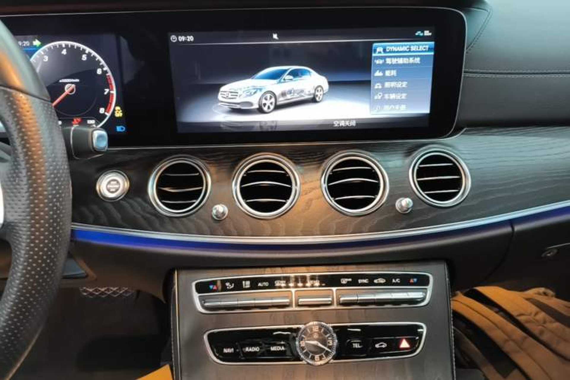 Used Mercedes-Benz E-Class 2017 E 300 L Sporty and Stylish Model Audio And AC Panel