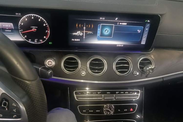 Used Mercedes-Benz E-Class 2017 E 300 L Sporty and Stylish Model Audio And AC Panel