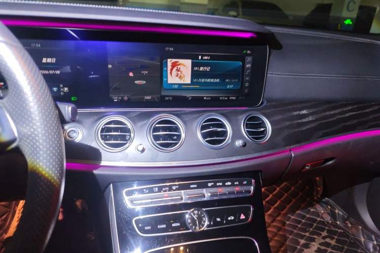 Used Mercedes-Benz E-Class 2017 E 300 L Sport Luxury Edition Audio And AC Panel
