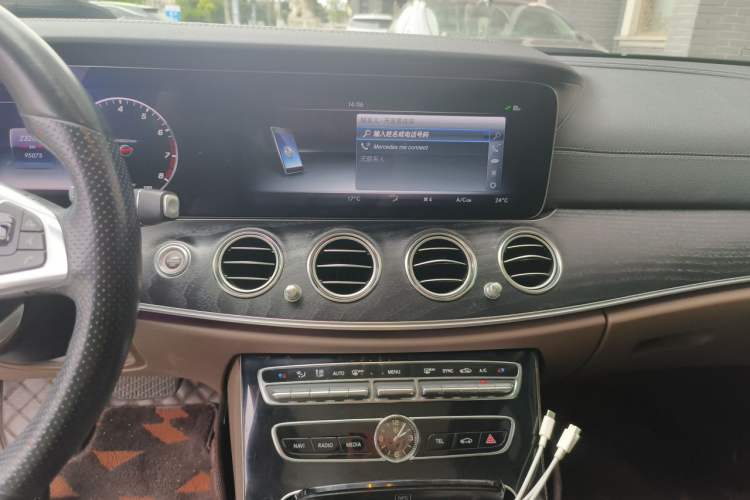 Used Mercedes-Benz E-Class 2017 E 300 L Sporty and Stylish Model Audio And AC Panel