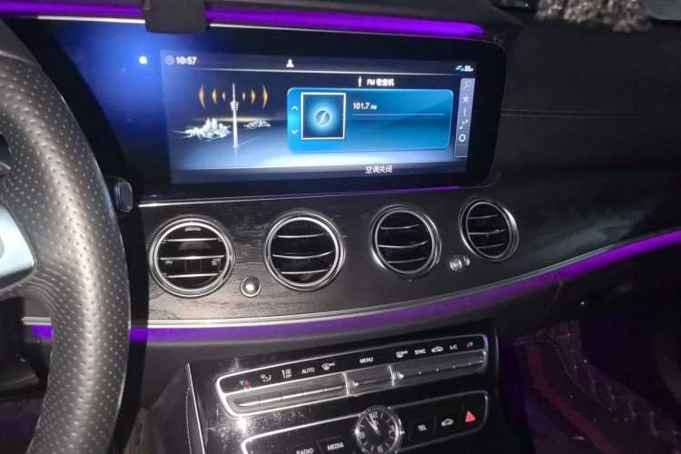 Used Mercedes-Benz E-Class 2017 E 300 L Sporty and Stylish Model Audio And AC Panel