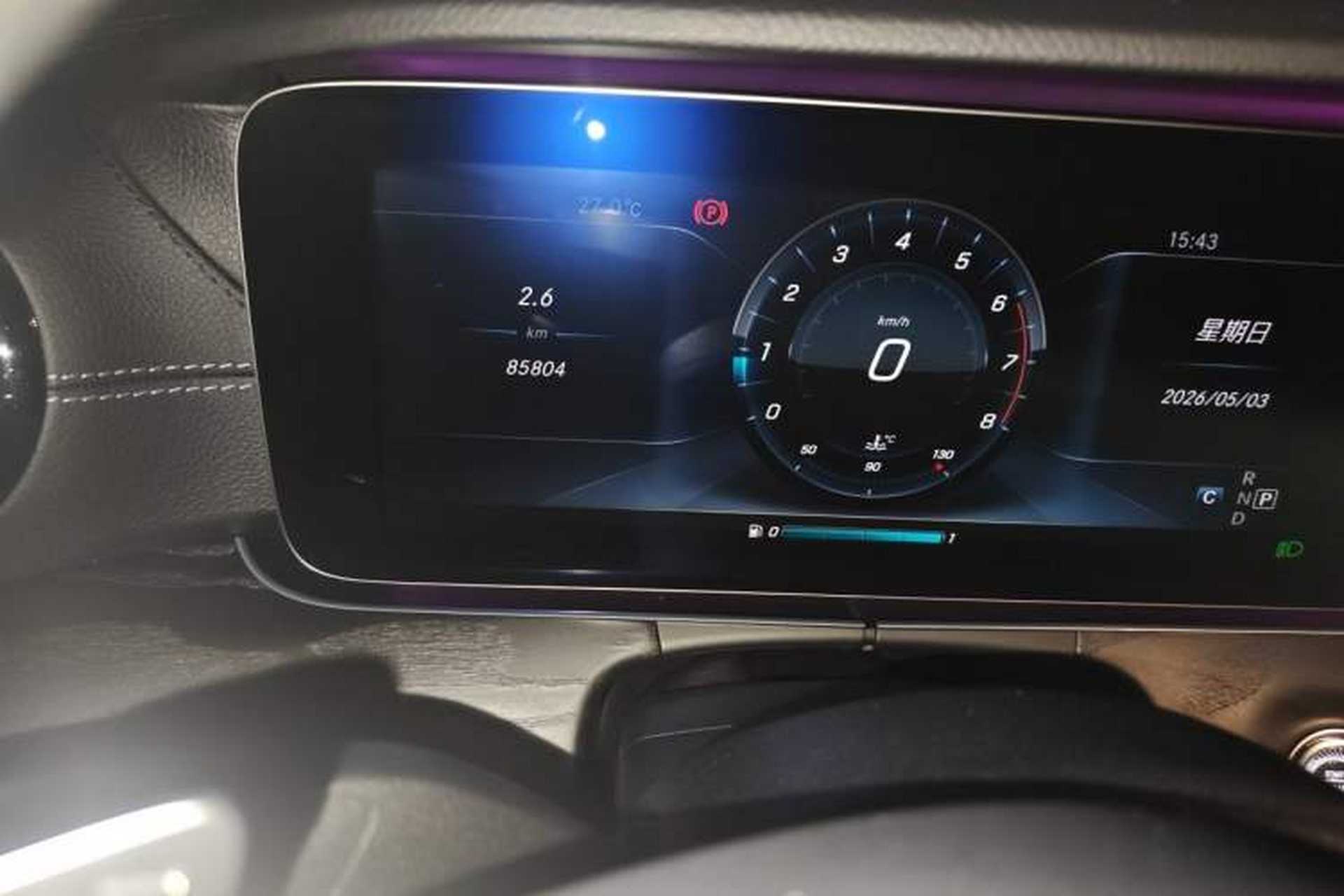 Used Mercedes-Benz E-Class 2017 E 300 L Sport Luxury Edition Odometer Close Up