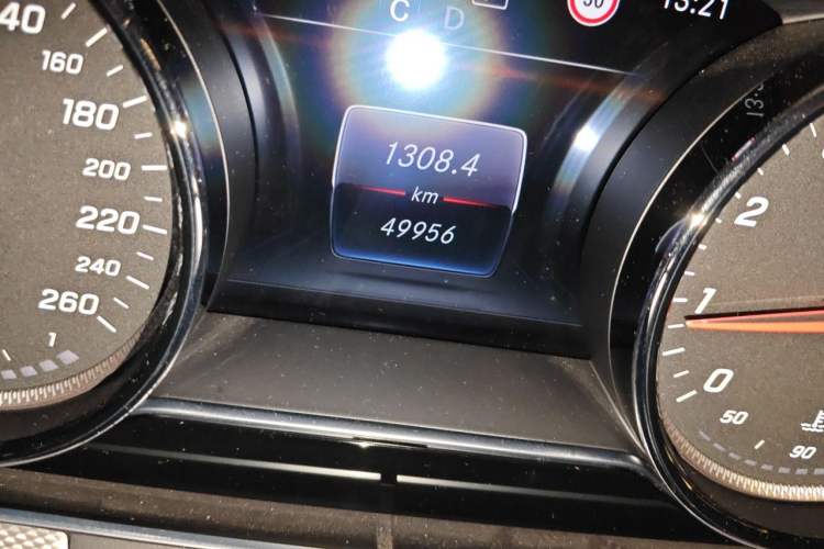 Used Mercedes-Benz E-Class 2017 E 200 Sport 4MATIC Odometer Close Up