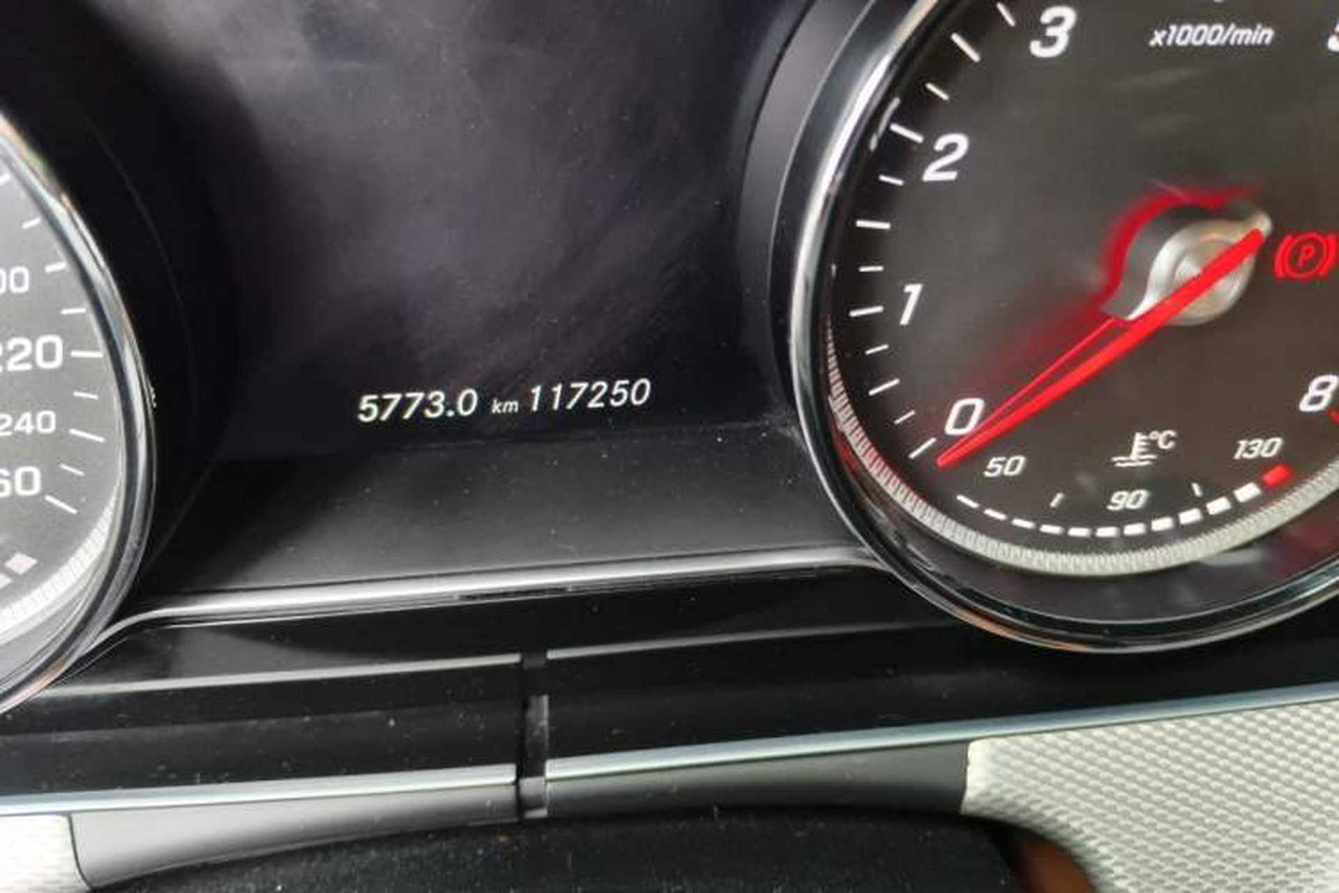 Used Mercedes-Benz E-Class 2017 E 300 Sport Edition Odometer Close Up