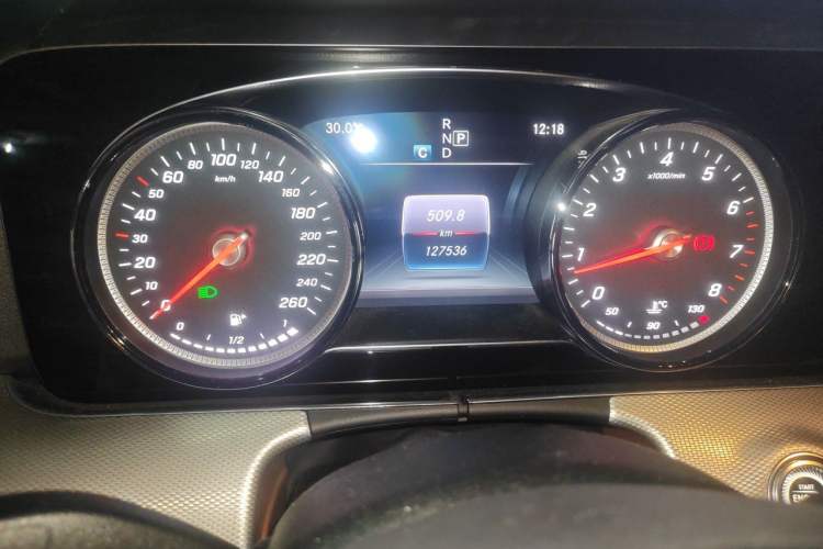Used Mercedes-Benz E-Class 2017 E 300 Sport Edition Odometer Close Up
