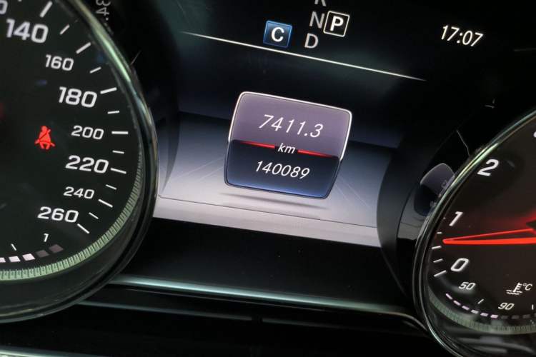 Used Mercedes-Benz E-Class 2017 Restyled E 300 Sport Edition Odometer Close Up