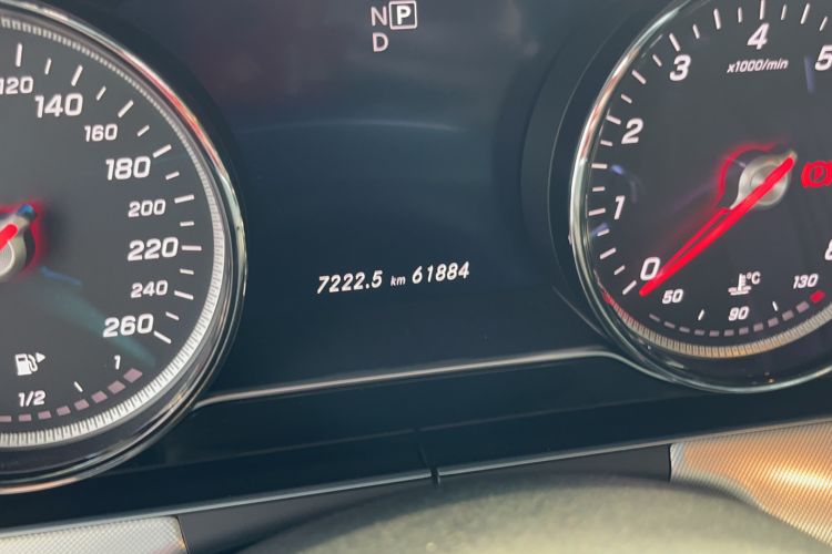 Used Mercedes-Benz E-Class 2017 E 200 4MATIC Coupe Odometer Close Up