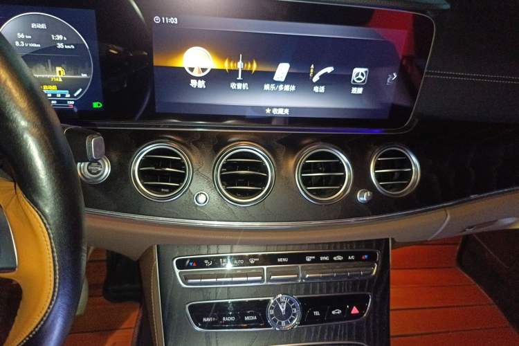 Used Mercedes-Benz E-Class 2018 Restyled E 300 L Sporty and Stylish Edition Audio And AC Panel