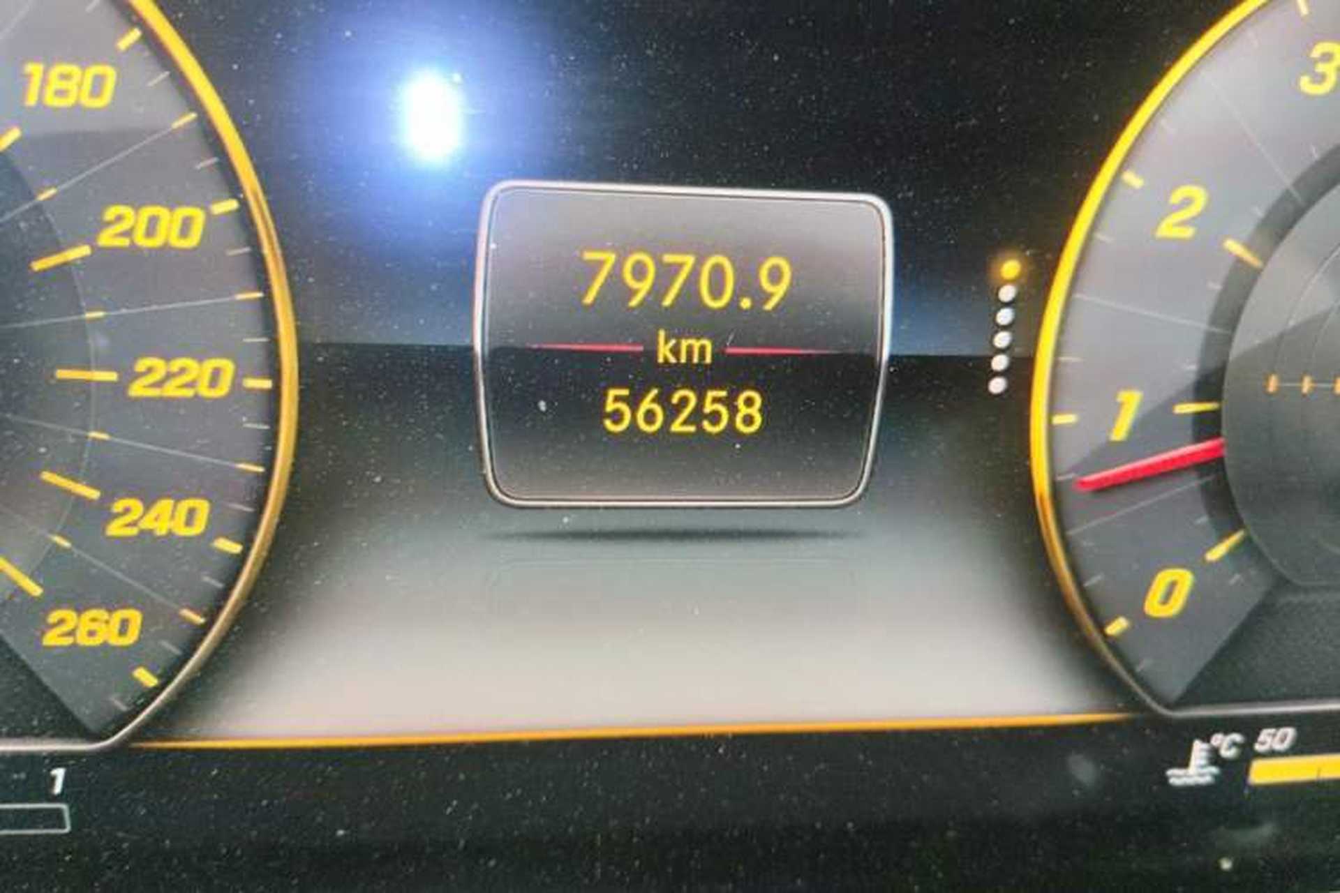 Used Mercedes-Benz E-Class 2018 Facelifted E 300 L Stylish Version Odometer Close Up