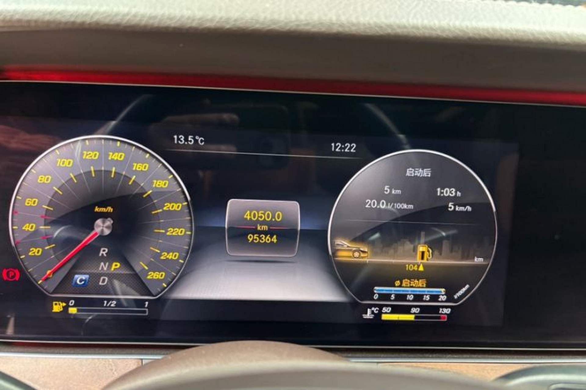 Used Mercedes-Benz E-Class 2018 Facelift E 200 L Odometer Close Up