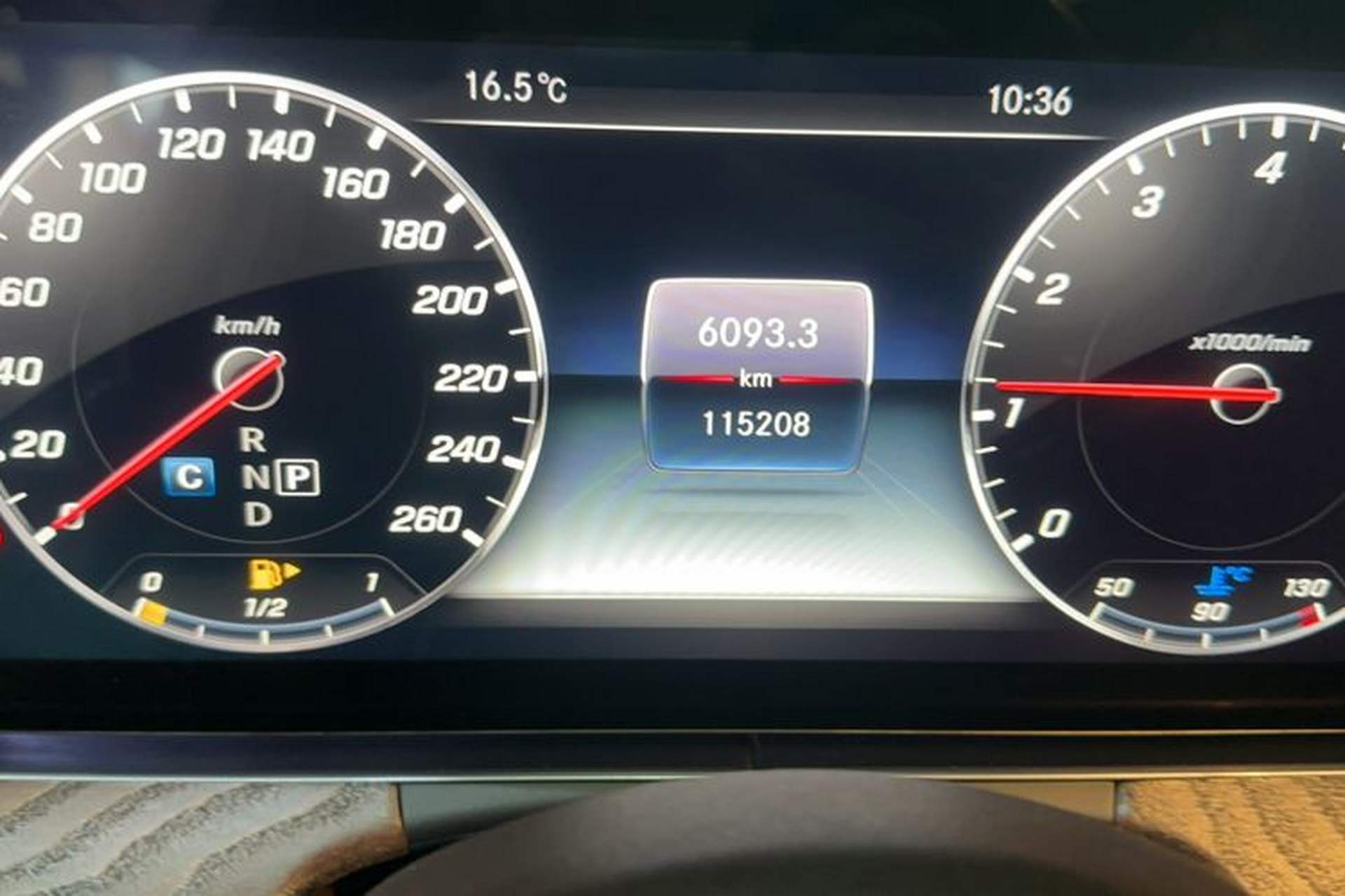 Used Mercedes-Benz E-Class 2018 Facelift E 200 L 4MATIC Odometer Close Up