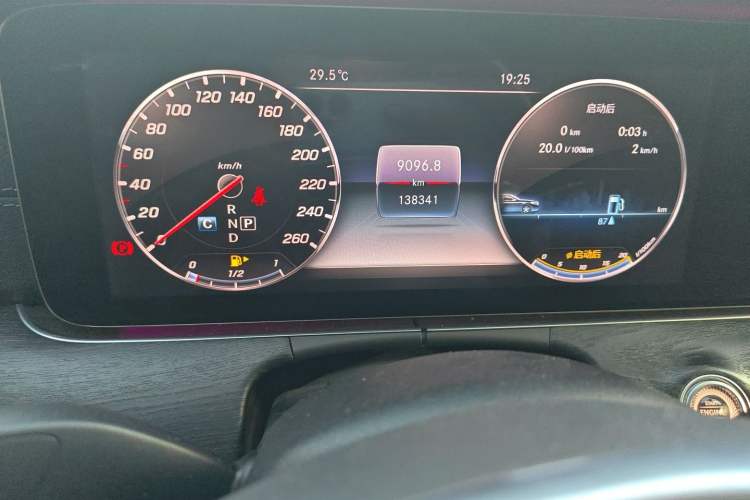 Used Mercedes-Benz E-Class 2018 E 200 L Sport Edition Odometer Close Up
