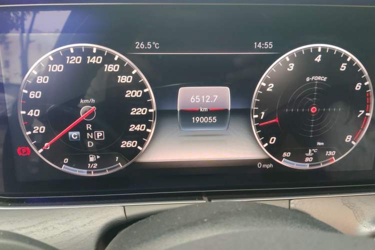 Used Mercedes-Benz E-Class 2018 Restyled E 300 L Sporty and Stylish Edition Odometer Close Up