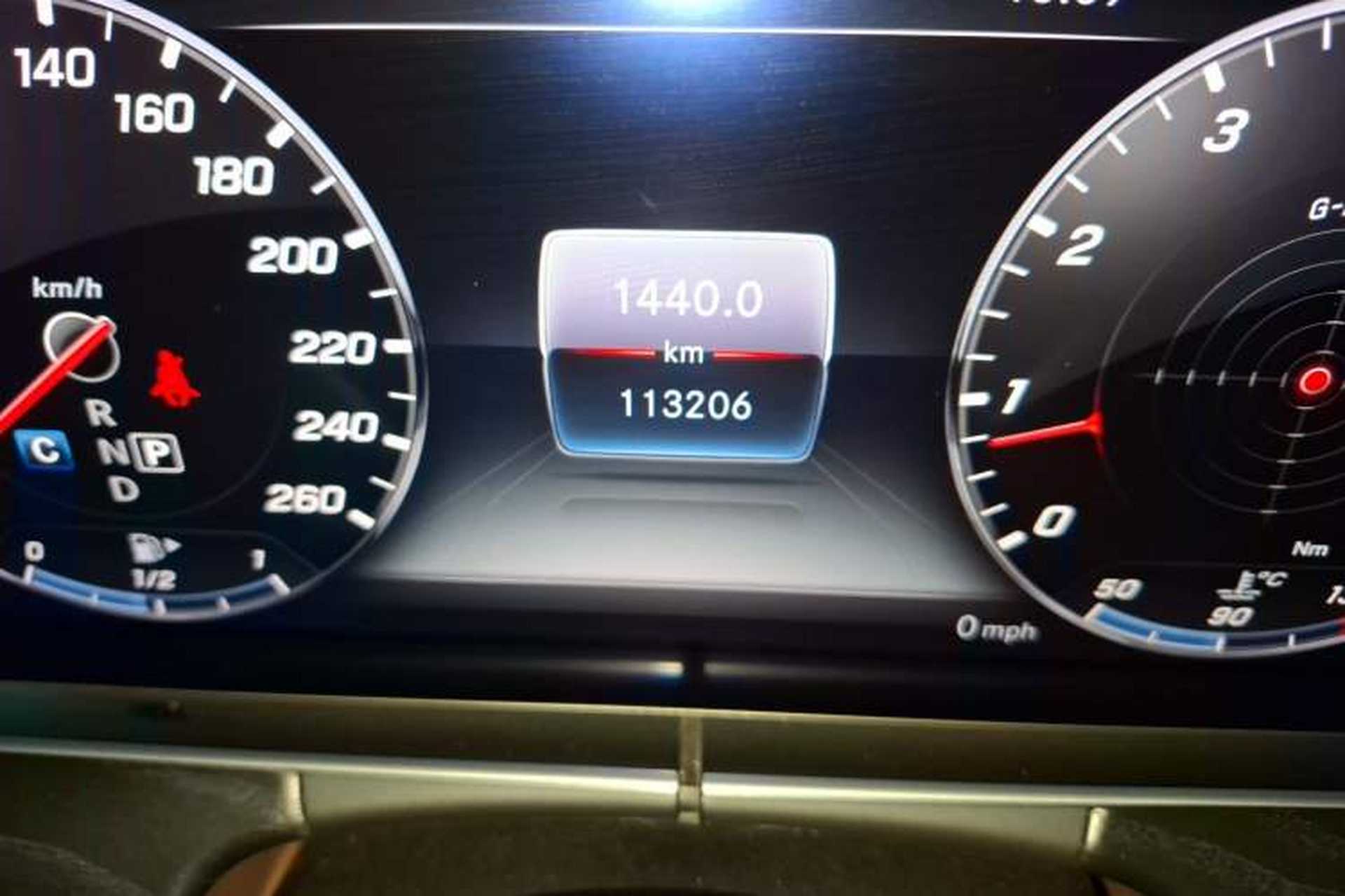 Used Mercedes-Benz E-Class 2018 Restyled E 300 L Sporty and Stylish Edition Odometer Close Up