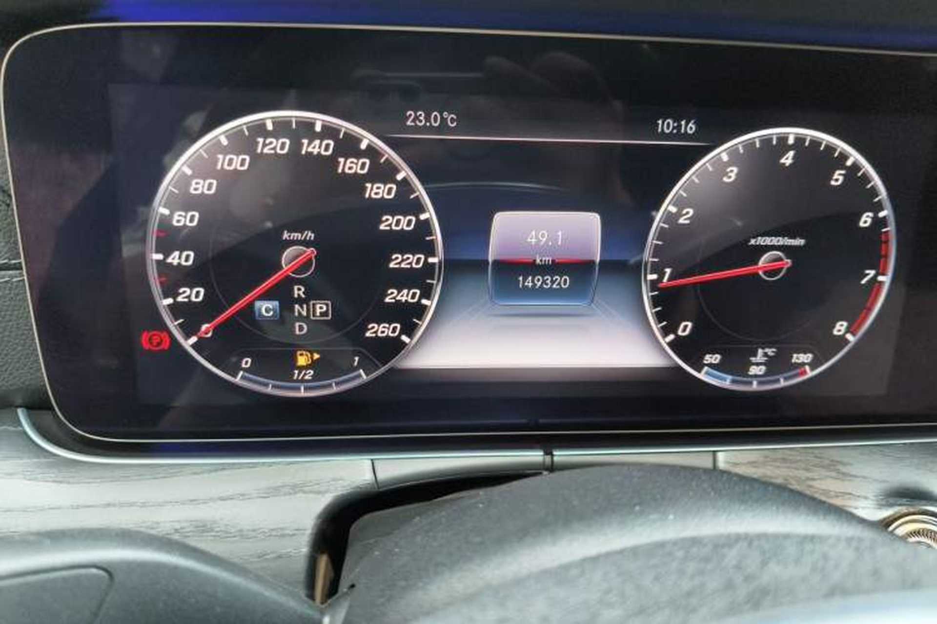Used Mercedes-Benz E-Class 2018 Restyled E 300 L Sporty and Stylish Edition Odometer Close Up