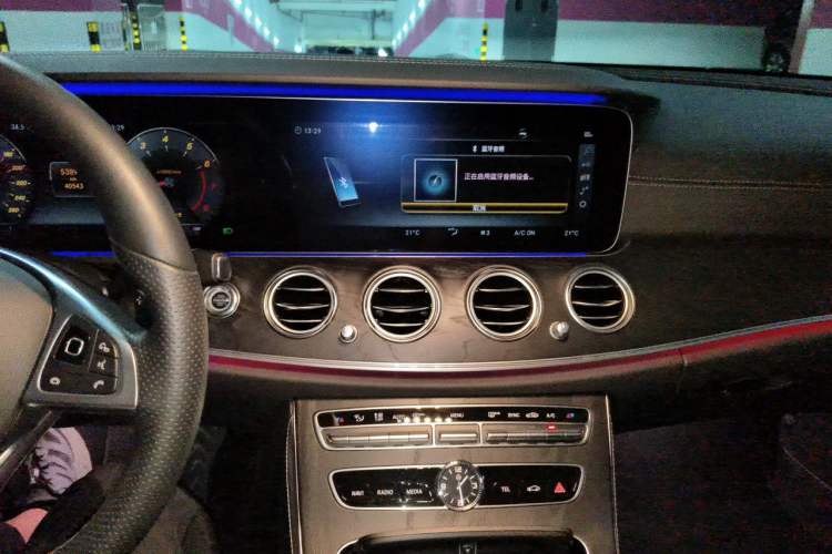 Used Mercedes-Benz E-Class 2018 Restyled E 300 L Sporty and Stylish Edition Audio And AC Panel