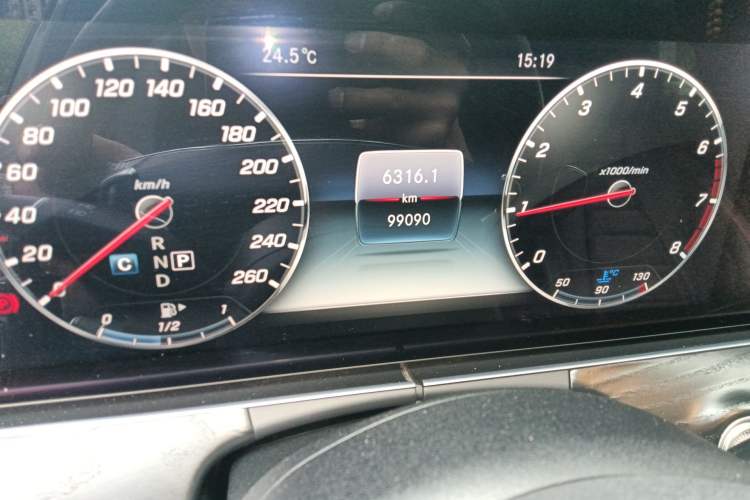 Used Mercedes-Benz E-Class 2018 Restyled E 300 L Sporty and Stylish Edition Odometer Close Up