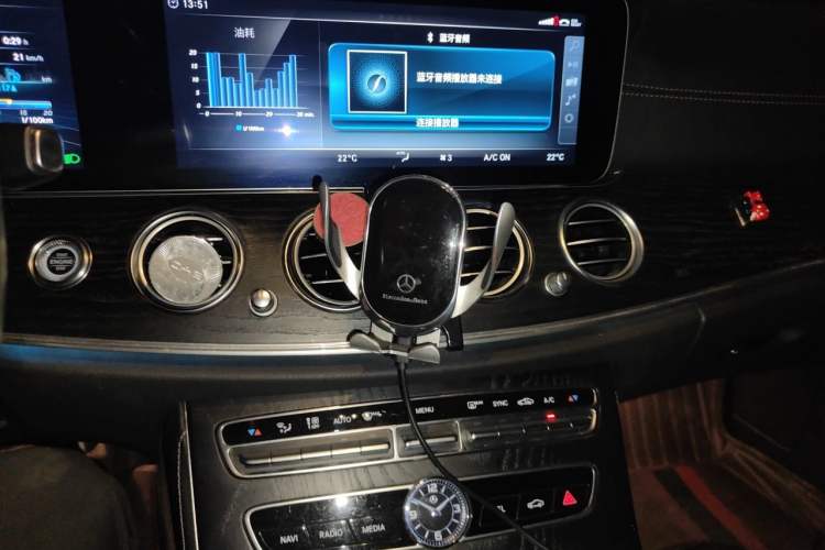 Used Mercedes-Benz E-Class 2018 E 300 L Sporty and Stylish Model Audio And AC Panel