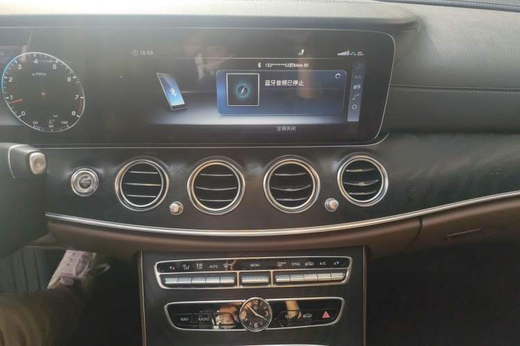 Used Mercedes-Benz E-Class 2018 E 300 L Sporty and Stylish Model Audio And AC Panel