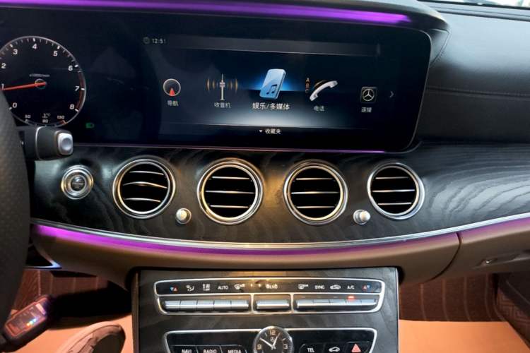 Used Mercedes-Benz E-Class 2018 E 300 L Sporty and Stylish Model Audio And AC Panel