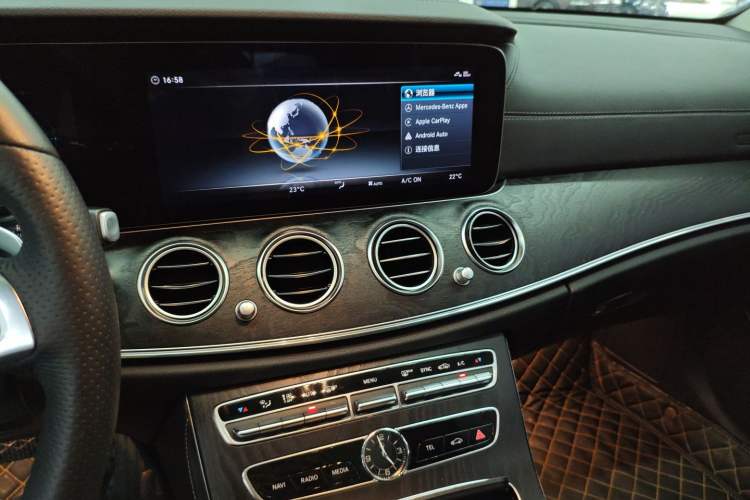 Used Mercedes-Benz E-Class 2018 E 300 L Sporty and Stylish Model Audio And AC Panel