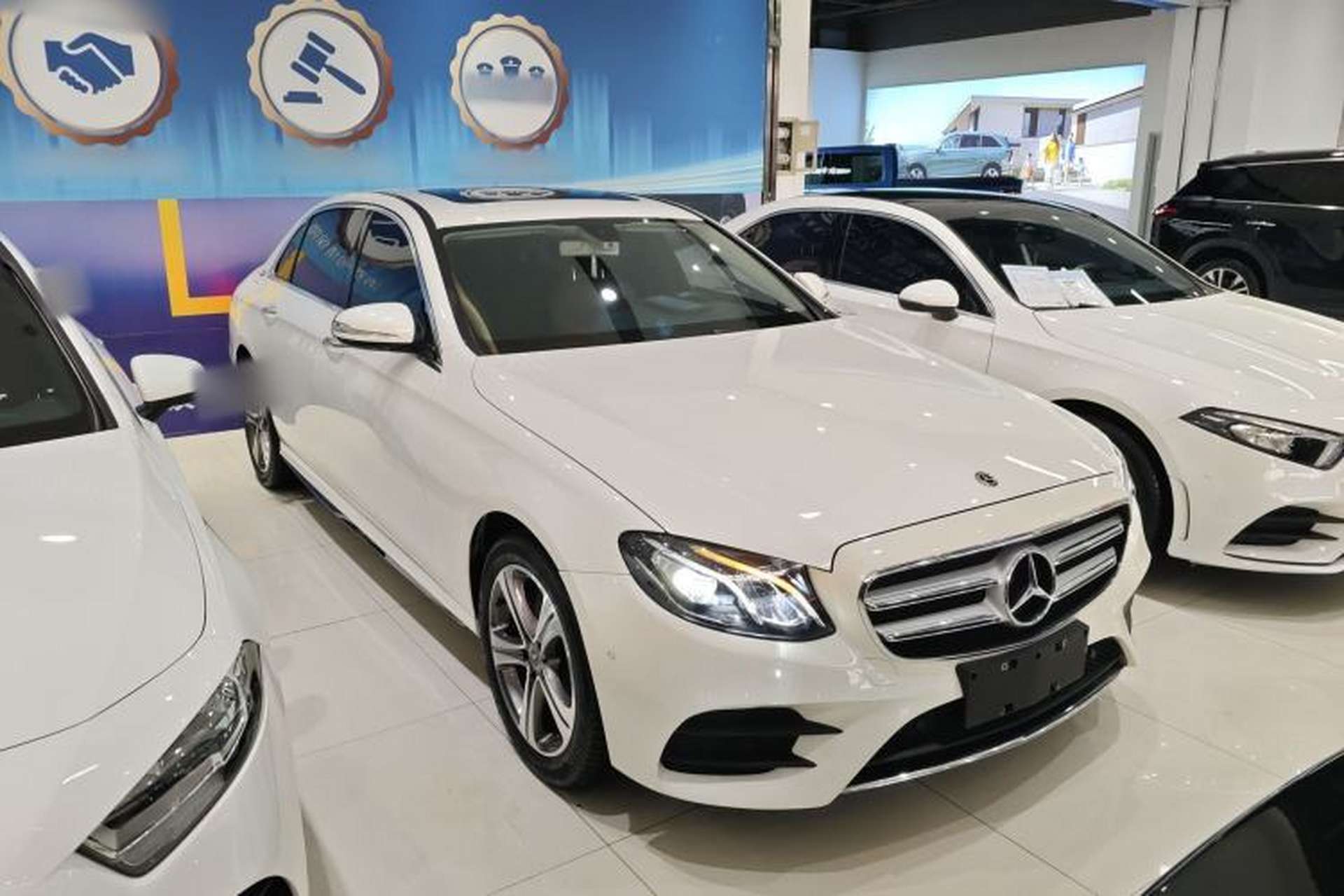 Used Mercedes-Benz E-Class 2018 Facelift E 200 L Sport Edition Front Right 45 Deg