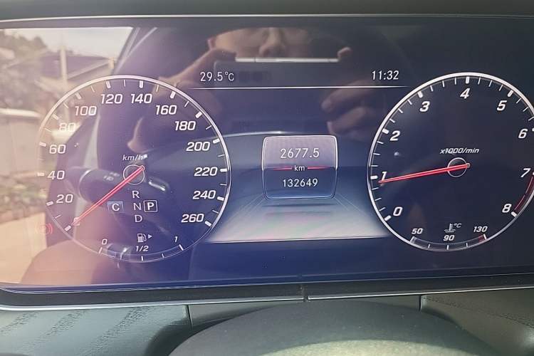 Used Mercedes-Benz E-Class 2018 Restyled E 300 L Sporty and Stylish Edition Odometer Close Up