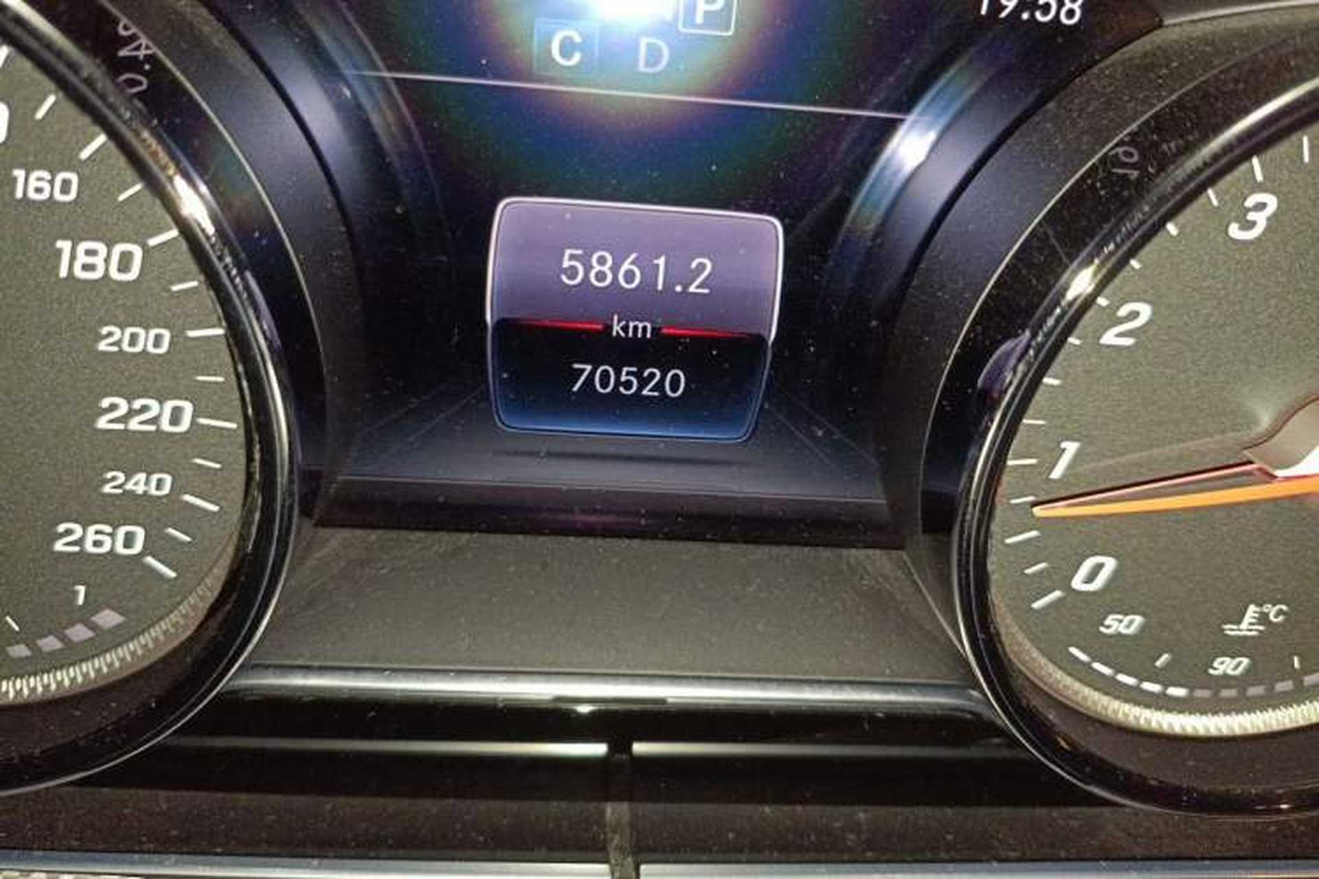 Used Mercedes-Benz E-Class 2018 E 200 Sport Edition Odometer Close Up
