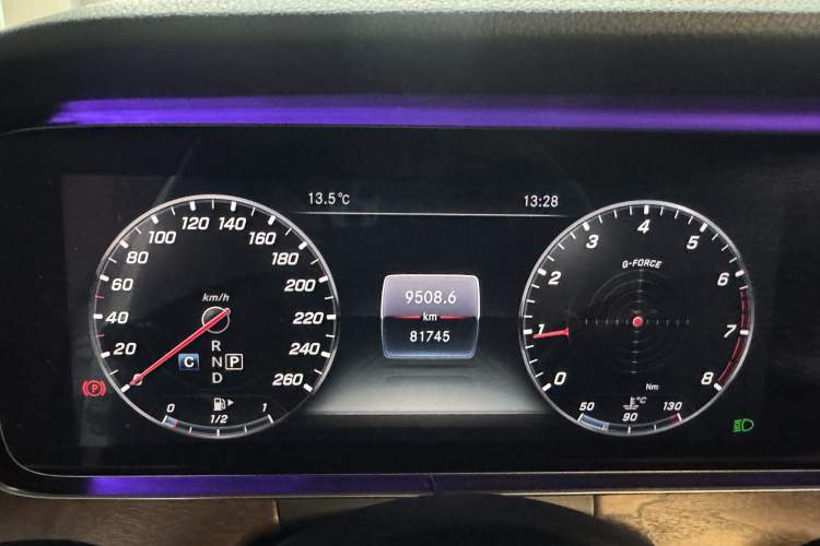Used Mercedes-Benz E-Class 2018 E 200 L Odometer Close Up