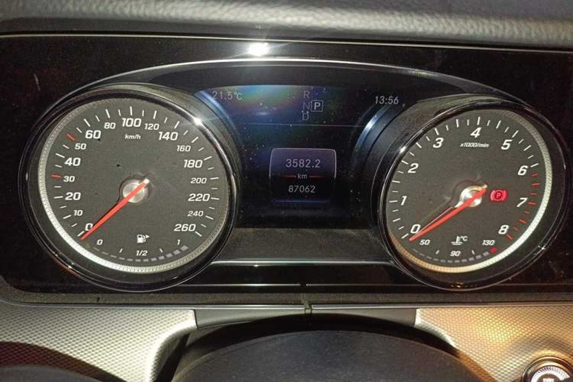 Used Mercedes-Benz E-Class 2018 E 300 Sport Edition Odometer Close Up
