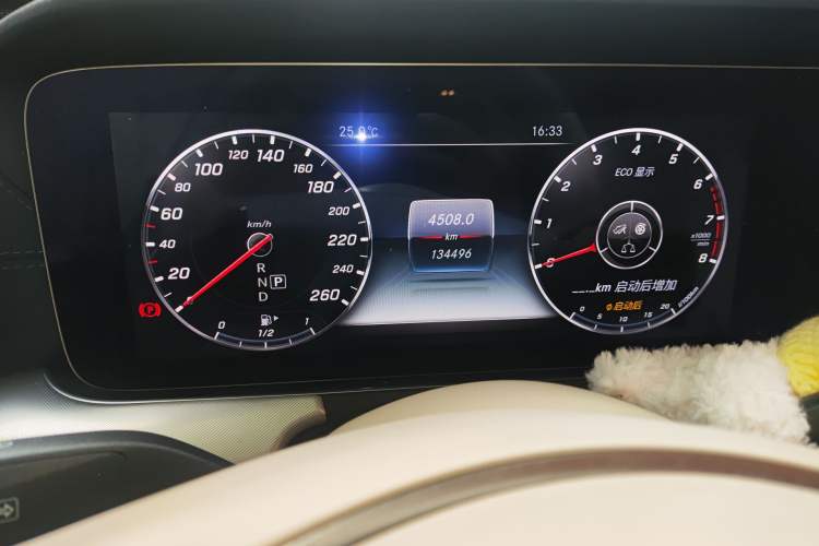 Used Mercedes-Benz E-Class 2018 E 200 4MATIC Coupe Odometer Close Up