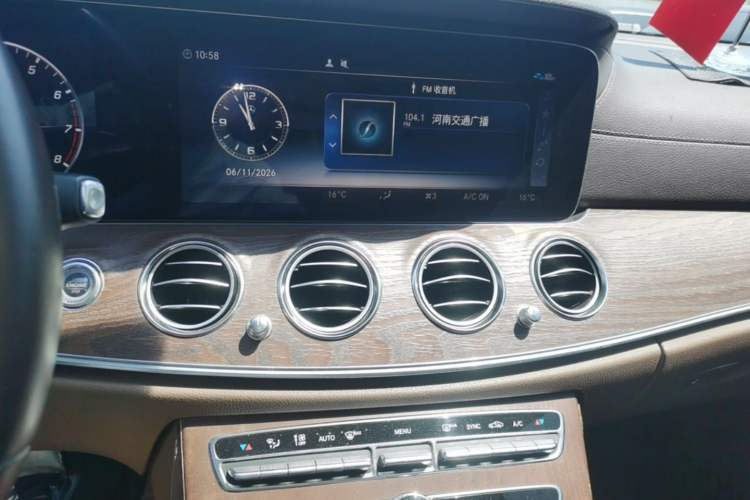 Used Mercedes-Benz E-Class 2019 Facelifted E 300 L Stylish Version Audio And AC Panel