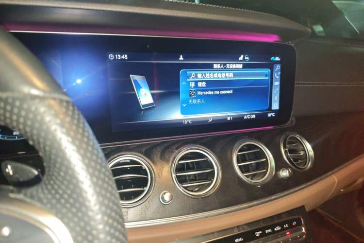 Used Mercedes-Benz E-Class 2019 E 300 L Sporty and Stylish Model Audio And AC Panel
