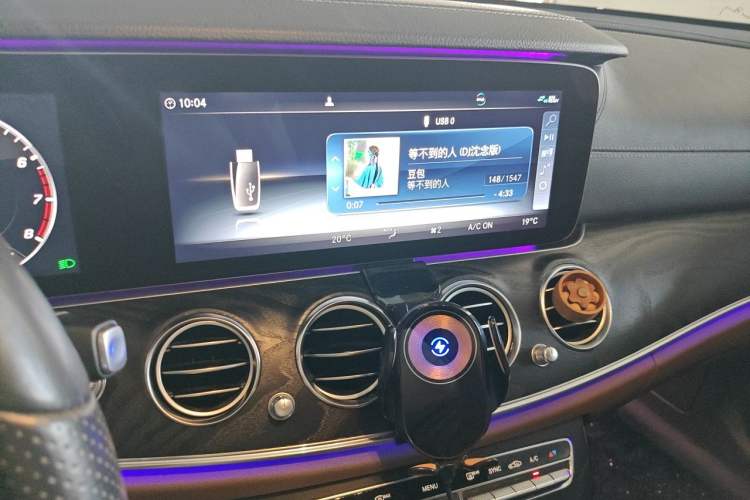 Used Mercedes-Benz E-Class 2019 E 300 L Sporty and Stylish Model Audio And AC Panel