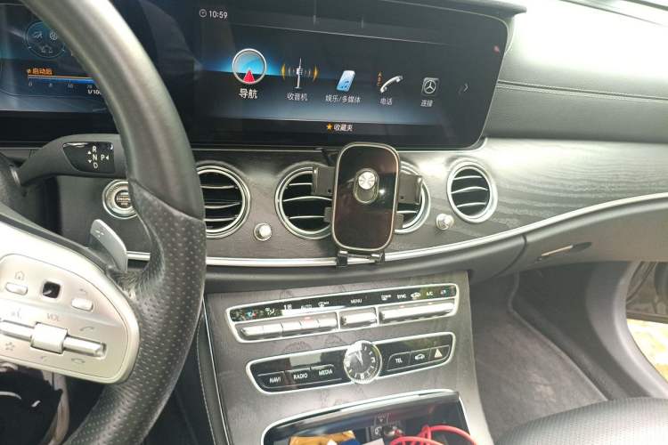 Used Mercedes-Benz E-Class 2019 E 300 L Sporty and Stylish Model Audio And AC Panel