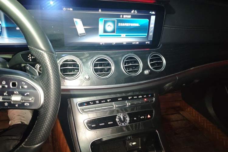 Used Mercedes-Benz E-Class 2019 E 300 L Sporty and Stylish Model Audio And AC Panel