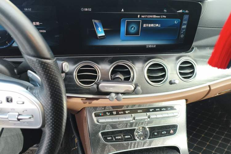 Used Mercedes-Benz E-Class 2019 E 300 L Sporty and Stylish Model Audio And AC Panel