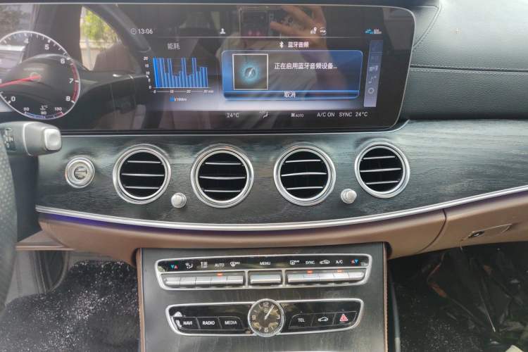 Used Mercedes-Benz E-Class 2019 E 300 L Sporty and Stylish Model Audio And AC Panel